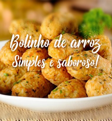 Bolinho de arroz simples e saboroso!