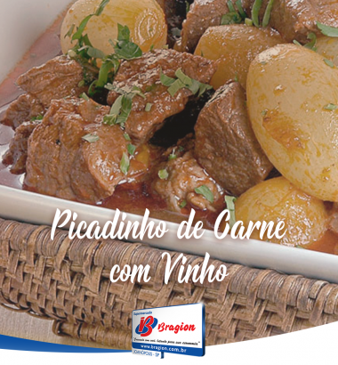 Picadinho de carne com vinho