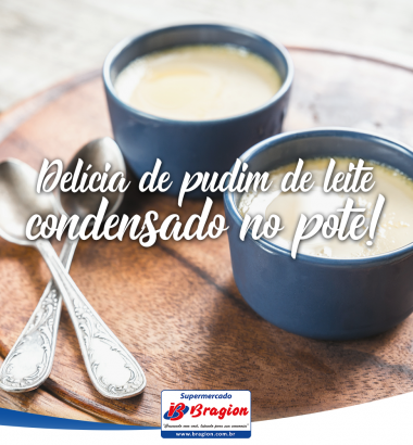 Delícia de pudim de leite condensado no pote!