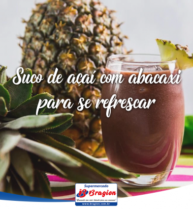 Suco de açaí com abacaxi