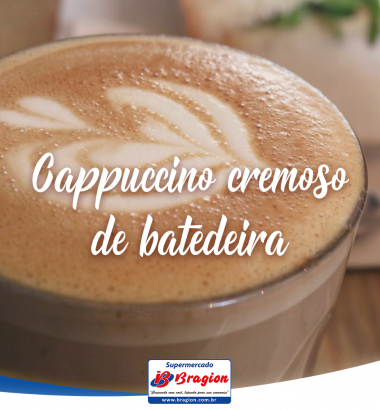 Cappuccino cremoso de batedeira