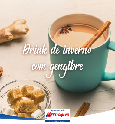 Drink de inverno com gengibre